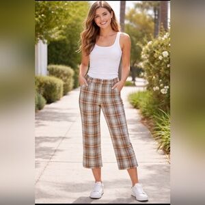 J.Crew City Fit Shorts Women Size 6 Plaid Preppy Pre-owned